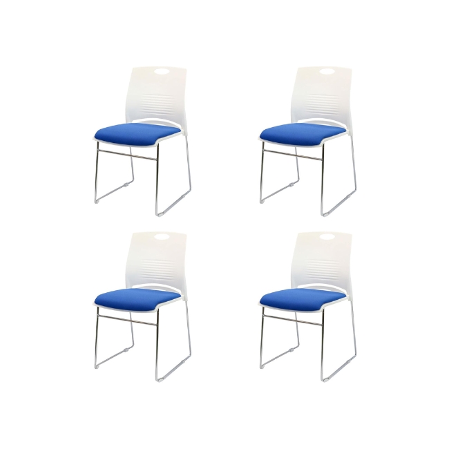 Ghế họp, ghế xếp chồng, chân dạng vòng, trọng lượng nhẹ, lưng bằng nhựa: Mã - Furu - $hienthicat